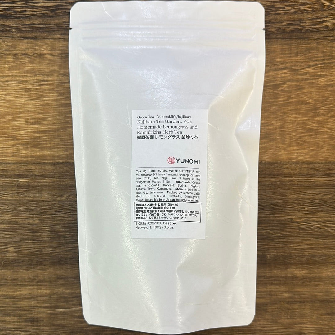 Kajihara Tea Garden: #04 Kotitekoinen sitruunaruoho- ja Kamairicha-yrttitee