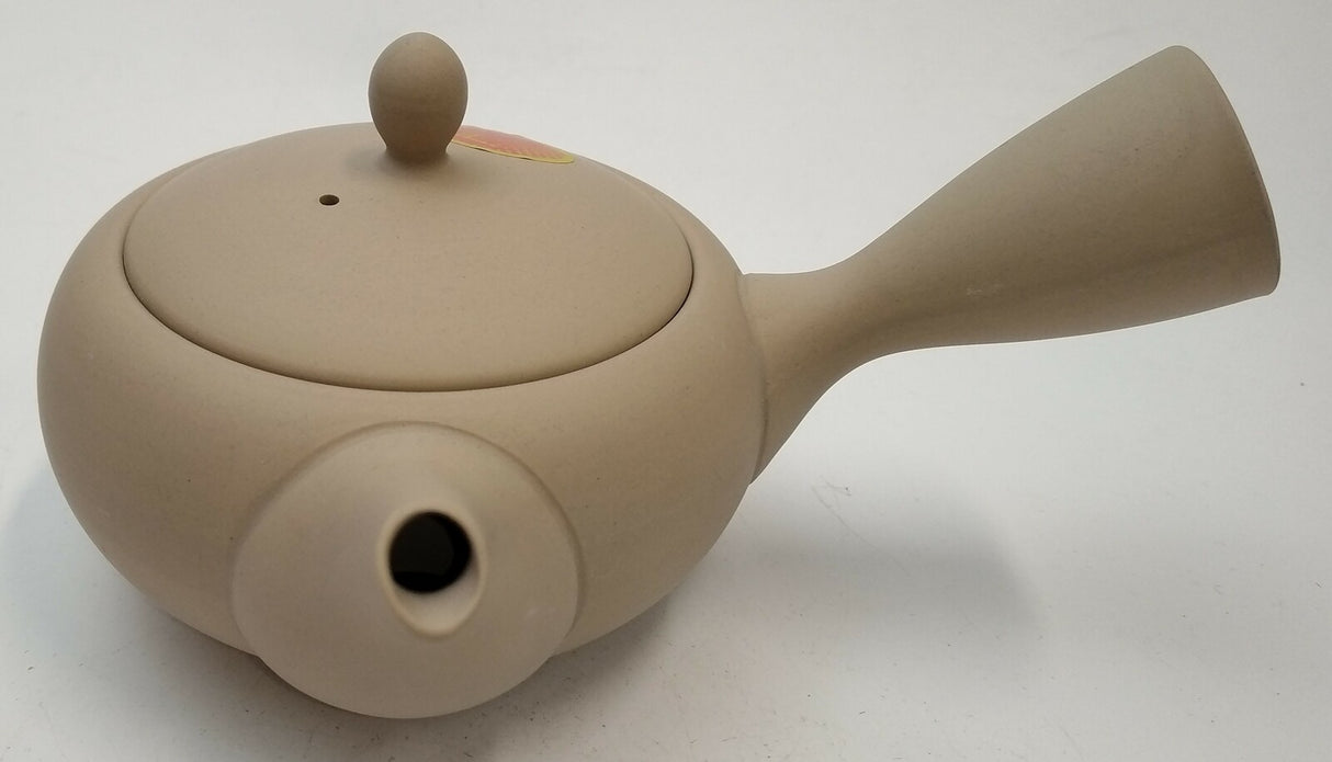 高助窯 (Y112) 高資陶苑:常滑急須 茶ポット 浅丸陶メッシュストレーナー 300ml