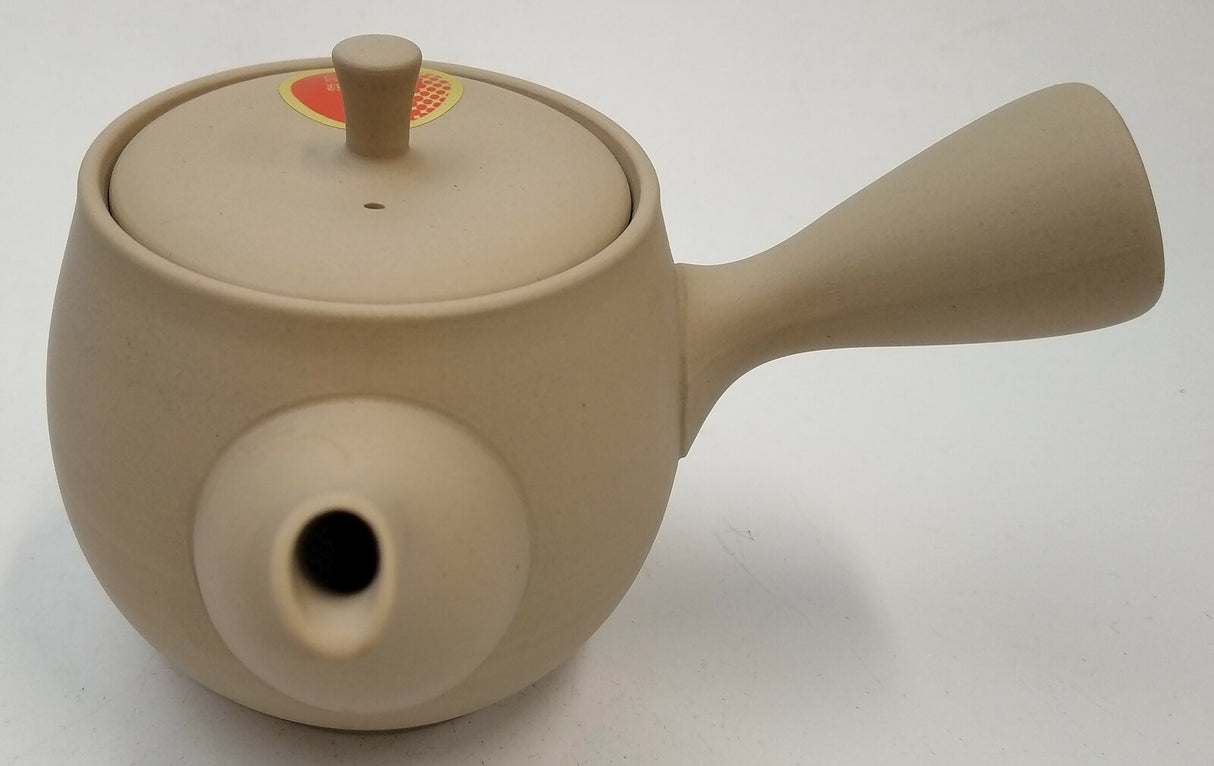 Takasuke Kiln (Y113) 高資陶苑: Tokoname Kyusu Tea Pot, Brown, Urigata Ceramic Mesh Strainer 300 ml