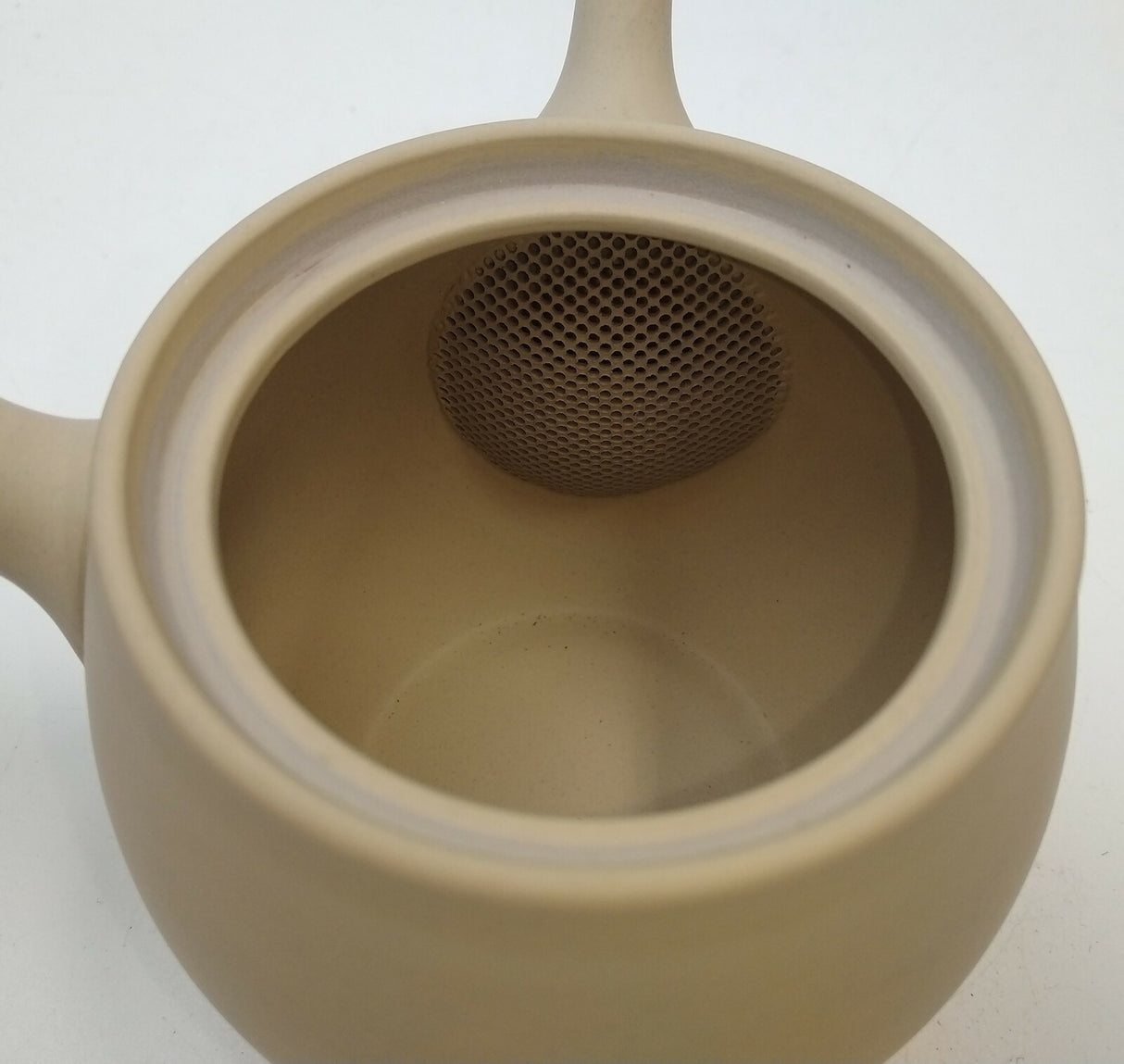 Takasuke Kiln (Y113) 高資陶苑: Tokoname Kyusu Tea Pot, Brown, Urigata Ceramic Mesh Strainer 300 ml