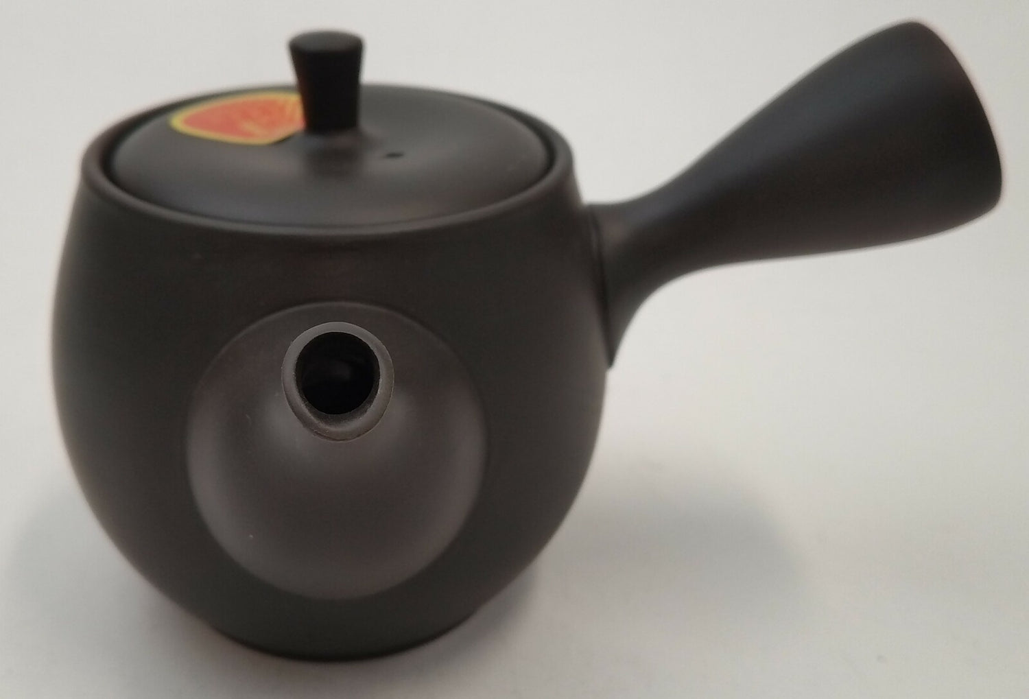 Takasuke Kiln (Y117) 高資陶苑: Tokoname Kyusu Tea Pot, Black, Urigata Ceramic Mesh Strainer 300 ml