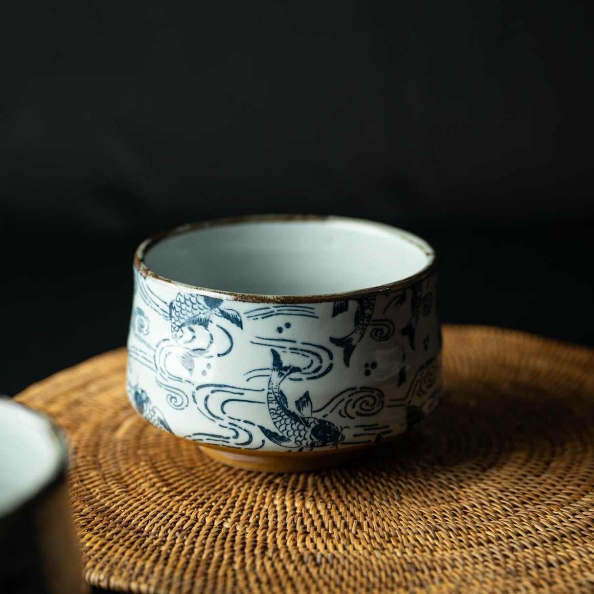 Oda Pottery: Sazanami Design posliinimukikuppi (sininen) 小田陶器さざなみマグカップ(ブルー)