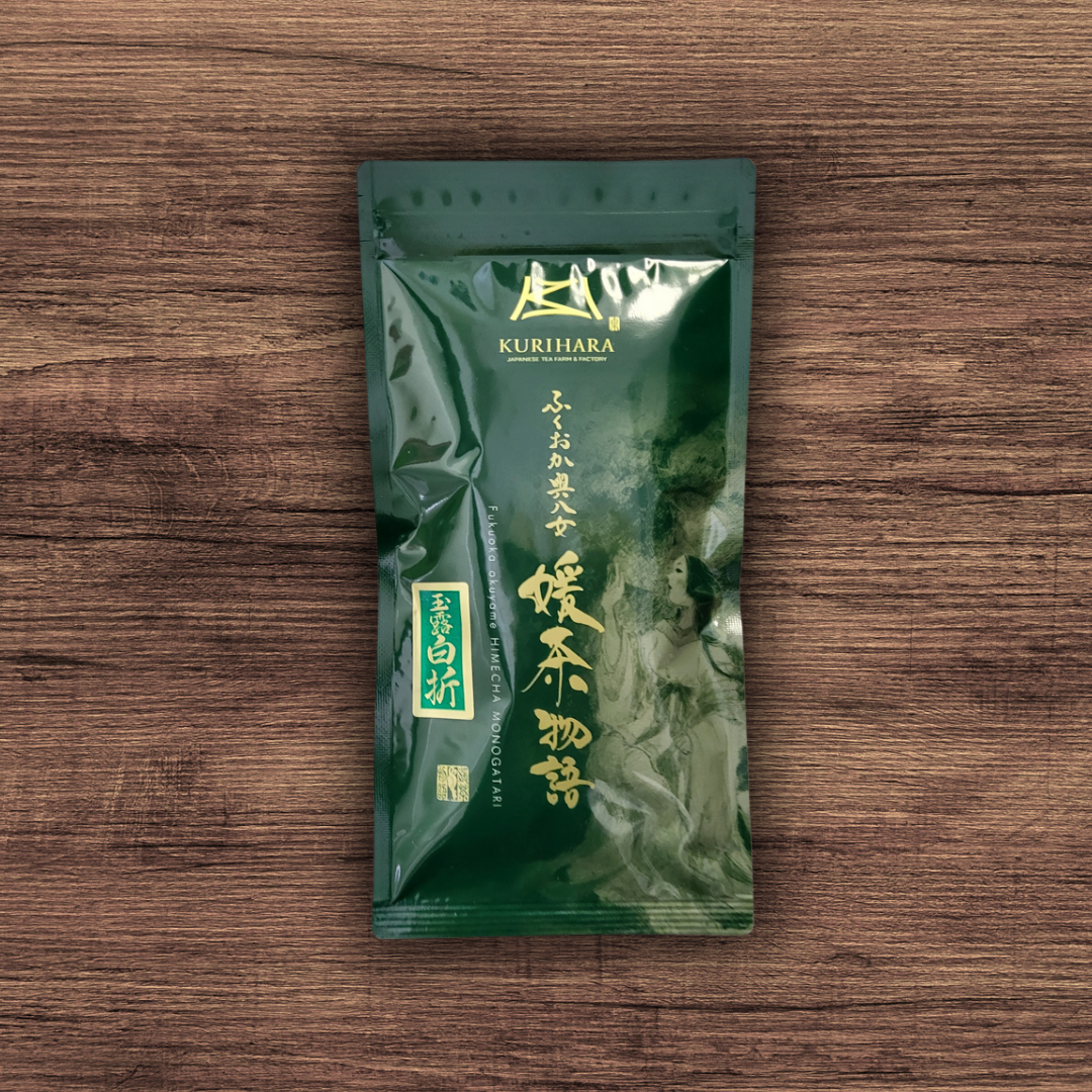 #0078.F2 栗原茶 #15: 2025 玉露白折 (かりがねくき茶) 葉柄茶 玉露白折