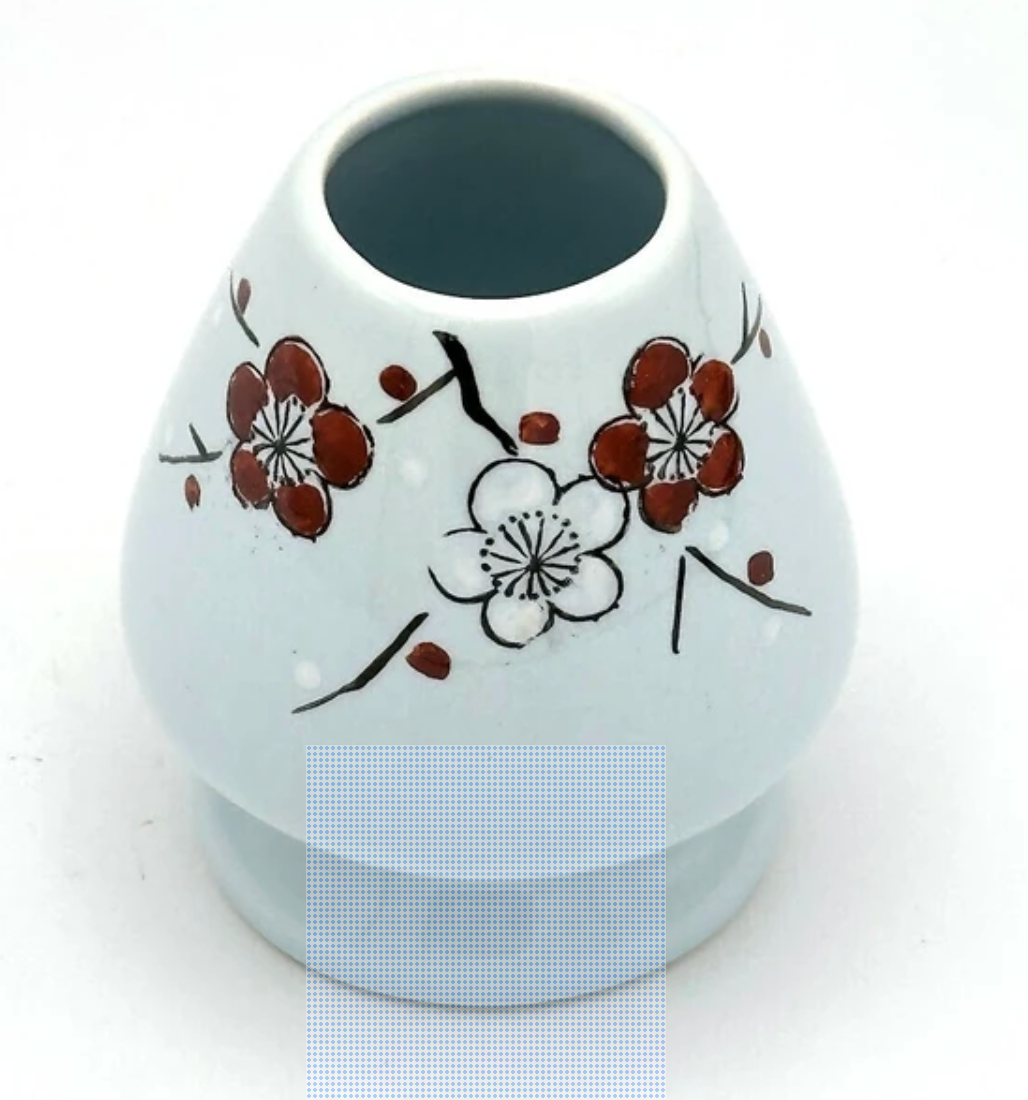 Nagomi: Chasen Holder, Bamboo Whisk Stand (Red & White Plum, 紅白梅)