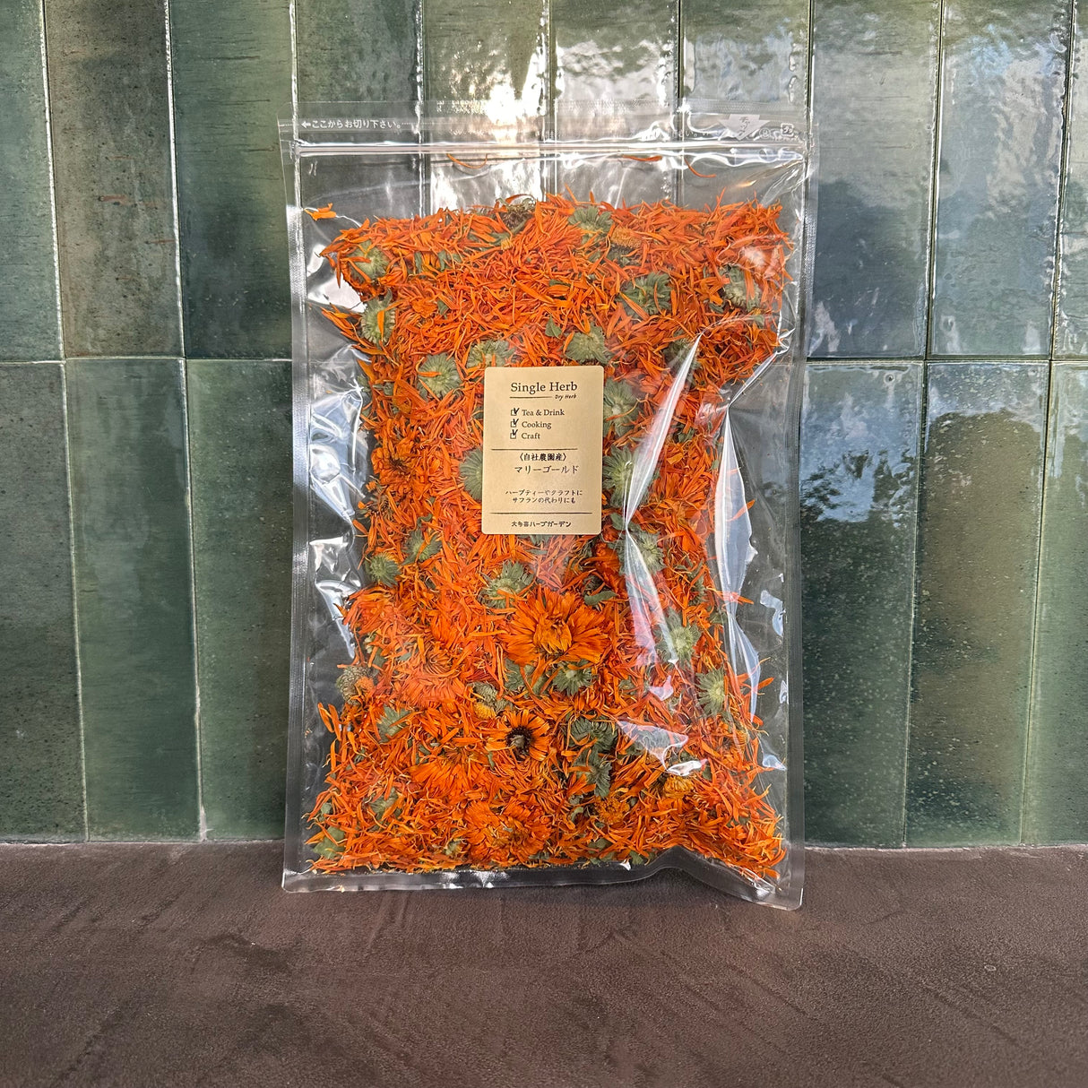 #0949.C1 大滝ハーブガーデン:千葉県産カレンデュラ(別名マリーゴールド)のドライフラワー