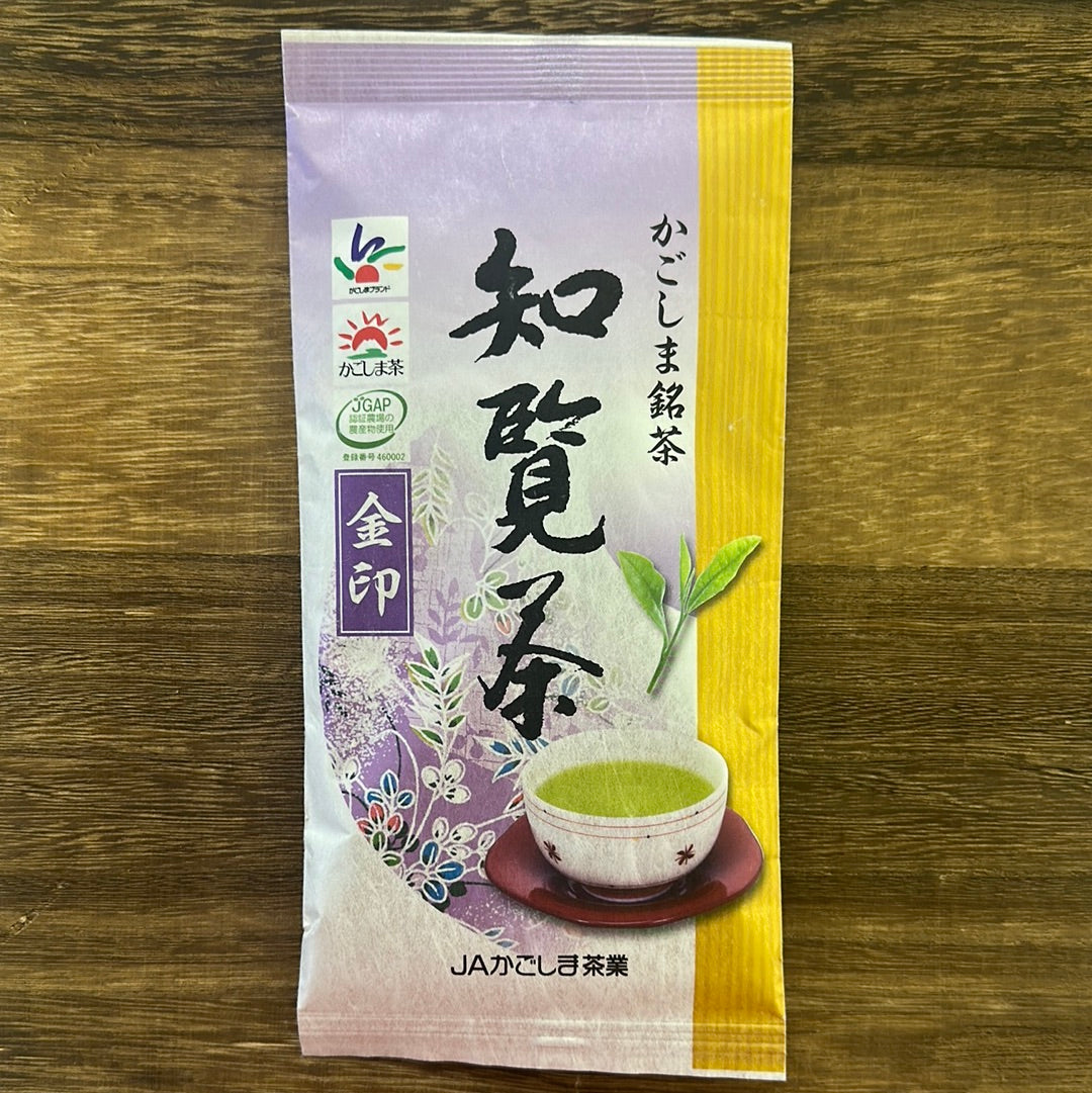 #0335.K2 JAかごしま茶業:知覧茶 深蒸し茶、ゴールドラベル 知覧茶 金印