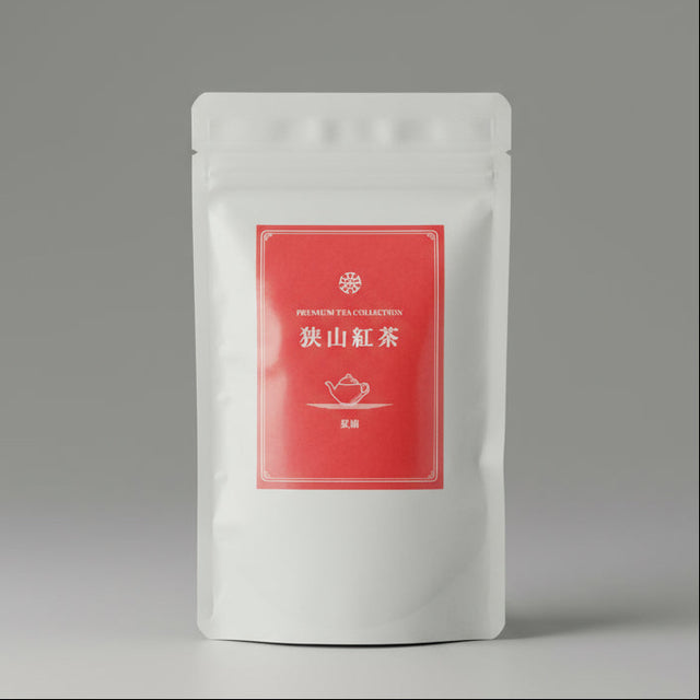 A package of Yokota Tea Garden's Premium Tea Collection, featuring red and white text on a white background.