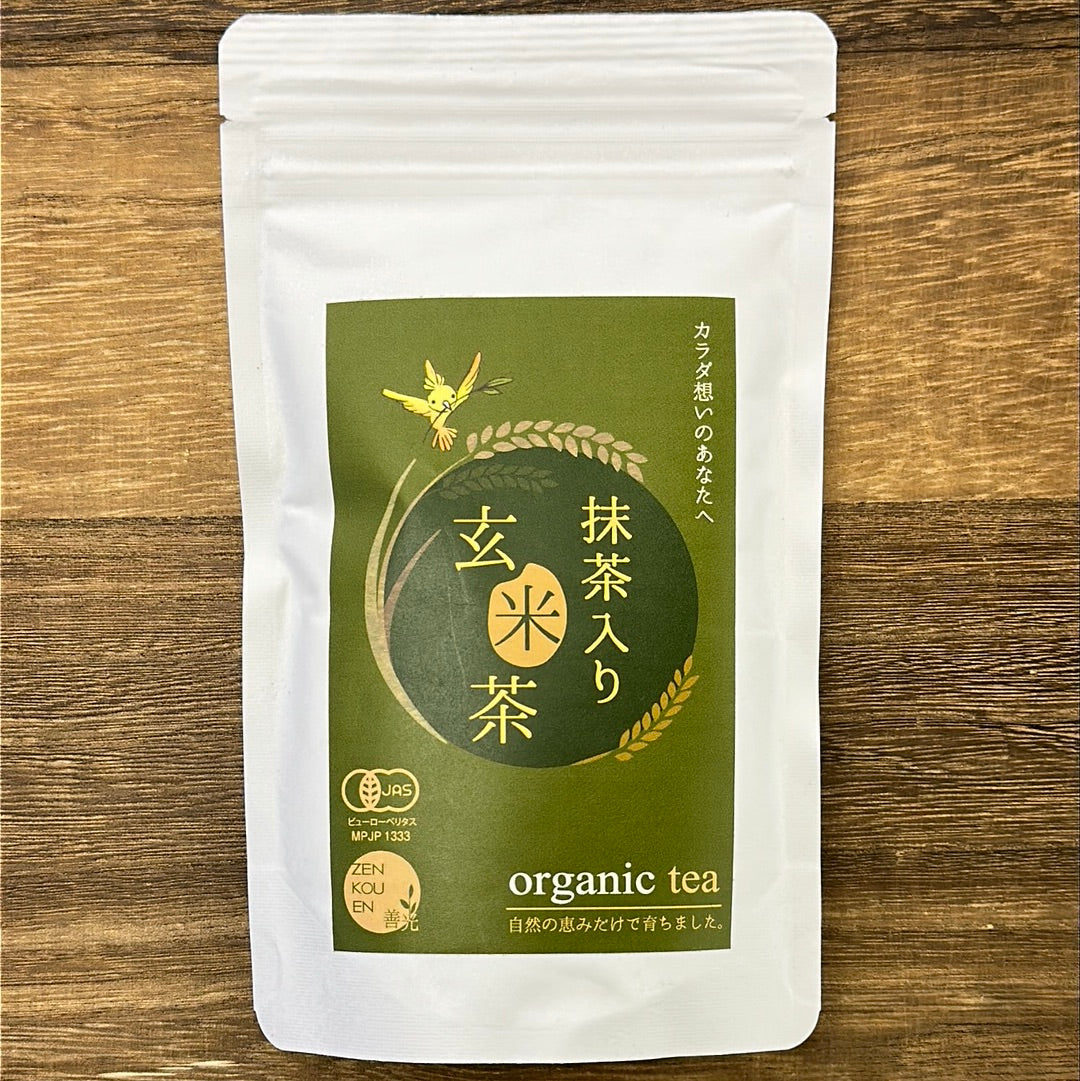 #0762.S5 Zenkouen Tea Garden SZ007: Genmaicha with Matcha (tea bags & loose leaf)