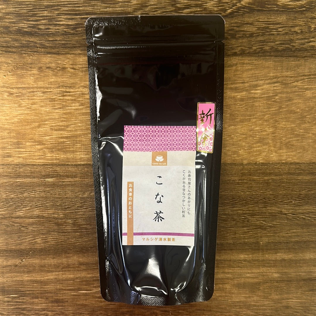 Marushige Shimizu -teetila: Konacha, Mie-Grown Green Tea Fannings こな茶 100g