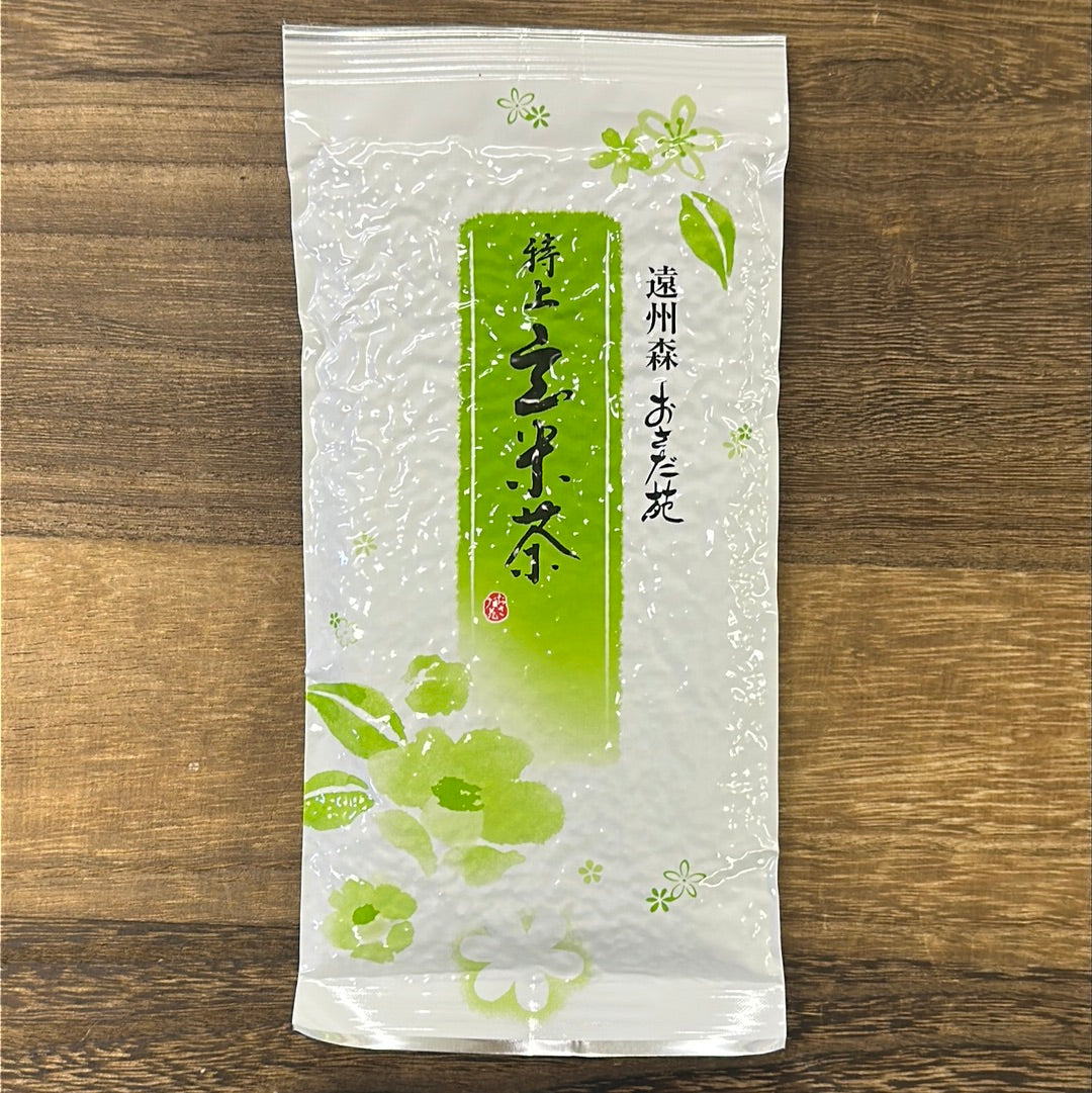 #0571.S5 長田茶:プレミアム玄米茶 特上玄米茶