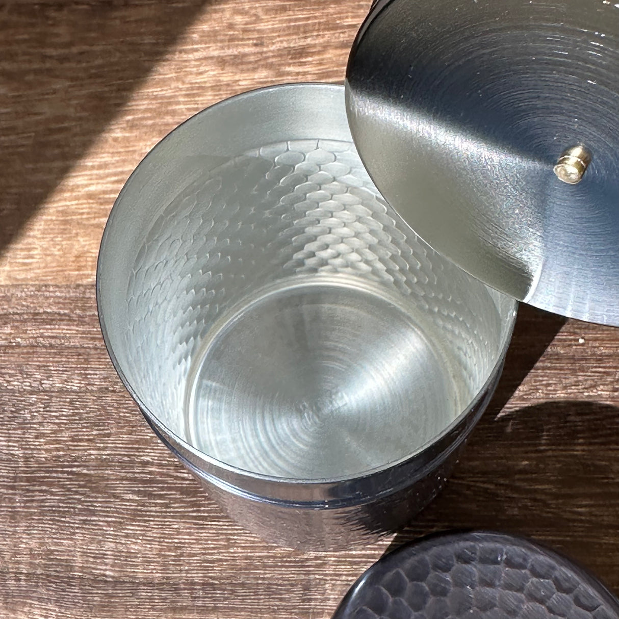 茶筒 ハンマートーン 銅 - KITSUSAKO