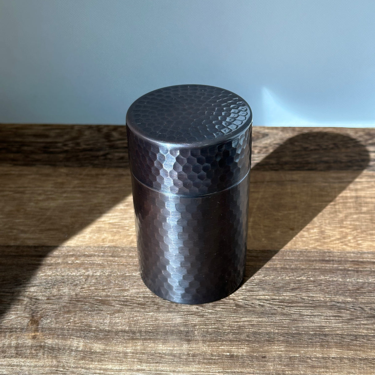 茶筒 ハンマートーン 銅 - KITSUSAKO