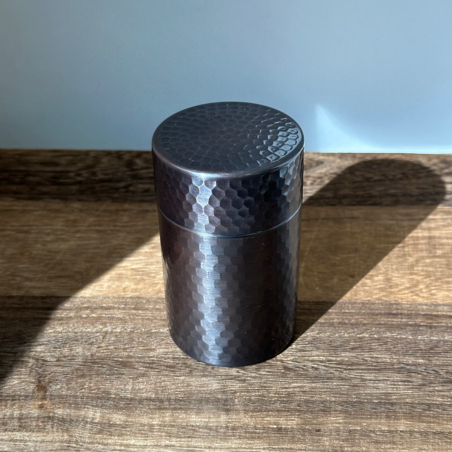 茶筒 ハンマートーン 銅 - KITSUSAKO