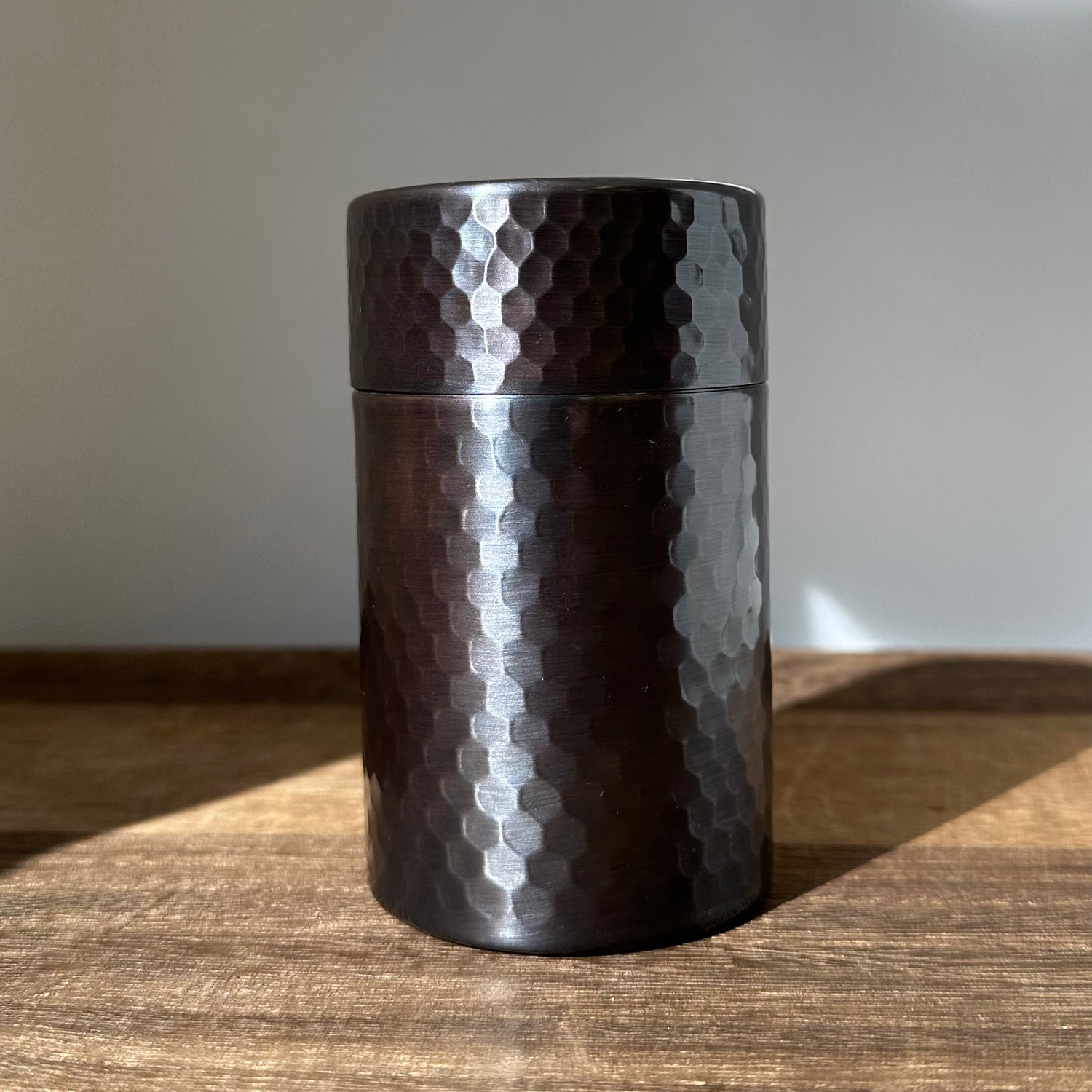 茶筒 ハンマートーン 銅 - KITSUSAKO