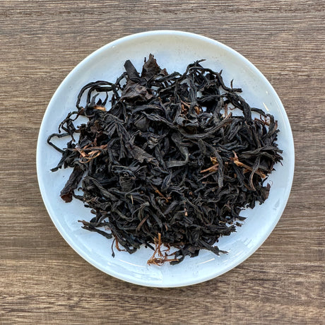 Yabukita cultivar wakocha japanese black tea, second flush summer harvest from Shizuoka, Japan