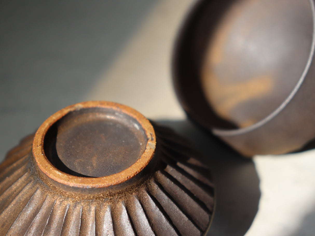 Emui: Handmade Bronzed Guinomi Cup