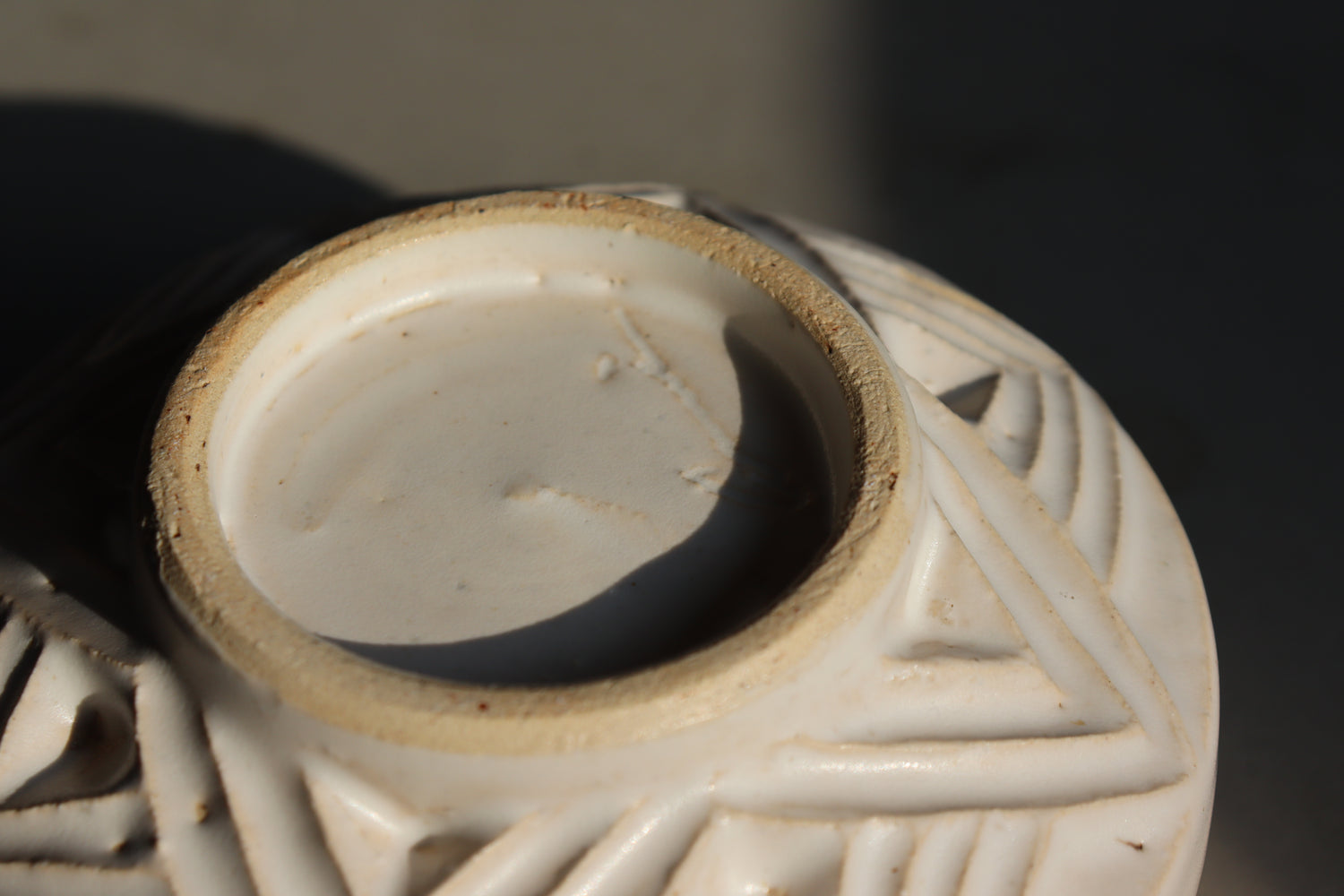 Emi Nakagawa: Handmade Matcha Bowl Hakuto 白灯 (White Lantern) - Star(bottom)