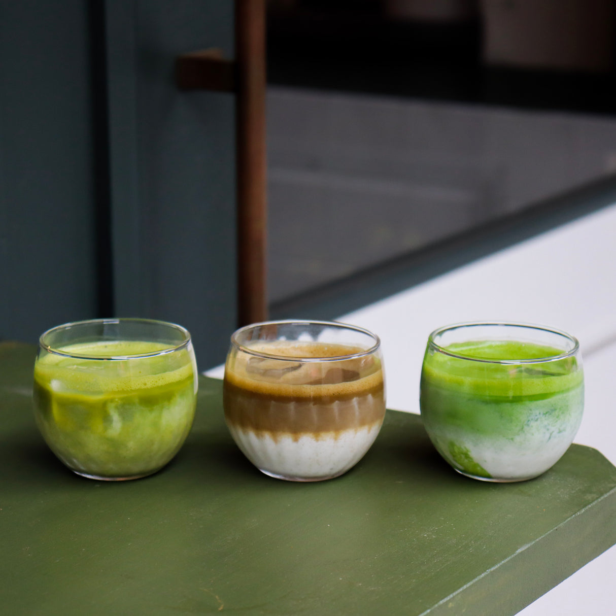 湯のみわラッテ テイスティングセット 国産抹茶・ほうじ茶・玄米茶パウダー