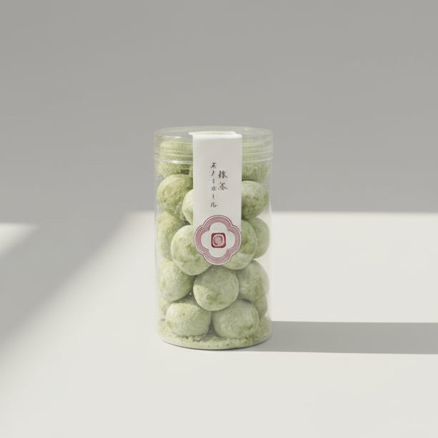 Matcha Snowball Cookies