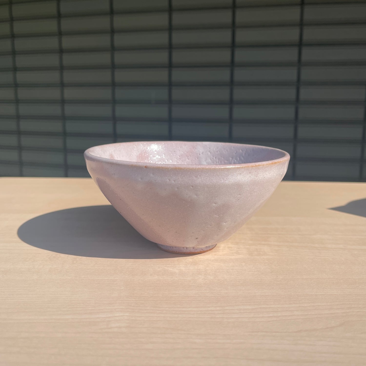 Pink Shino Natsume Matcha Bowl