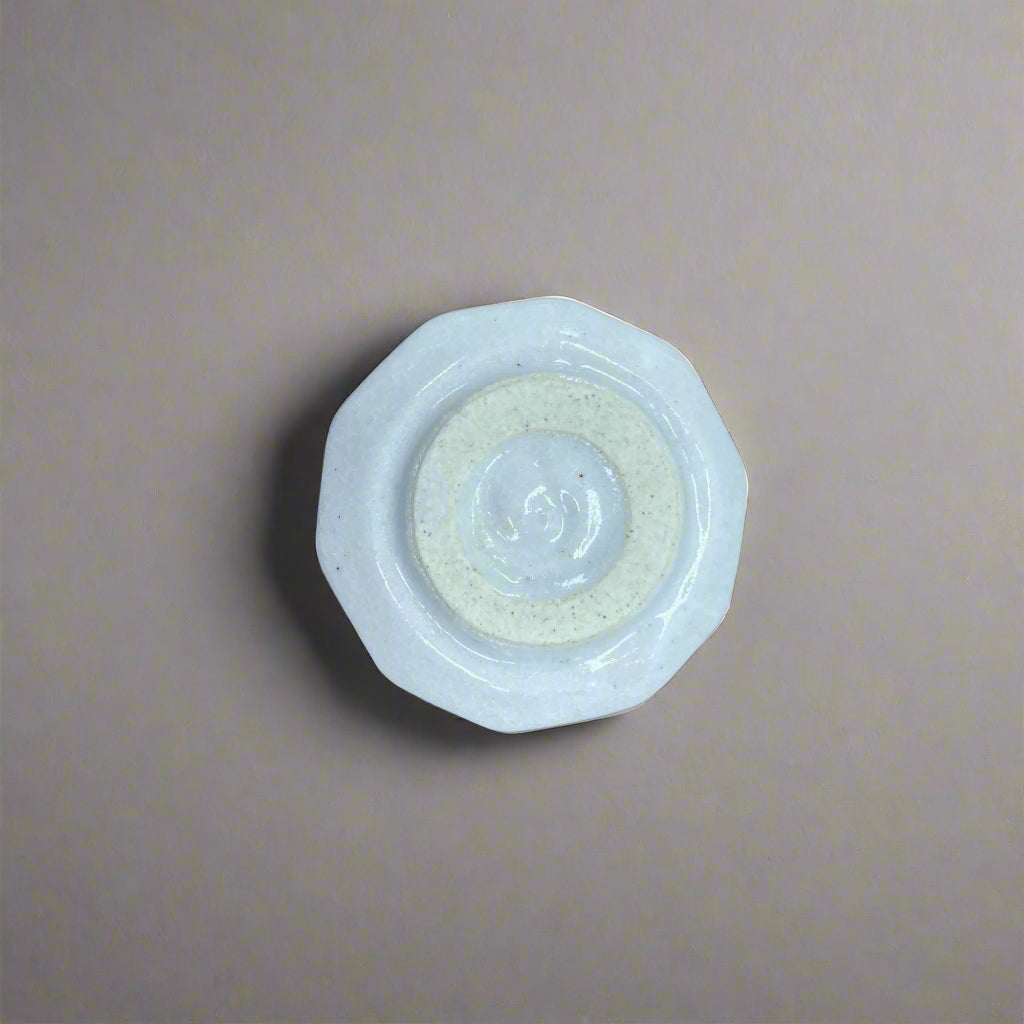 Seiangama: Handmade Mino-yaki Guinomi Cup 5 Piece Set with Wooden Box 手造り五様ぐい呑揃