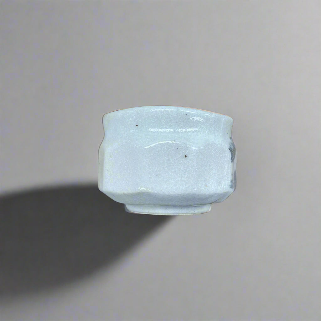 Seiangama: Handmade Mino-yaki Guinomi Cup 5 Piece Set with Wooden Box 手造り五様ぐい呑揃