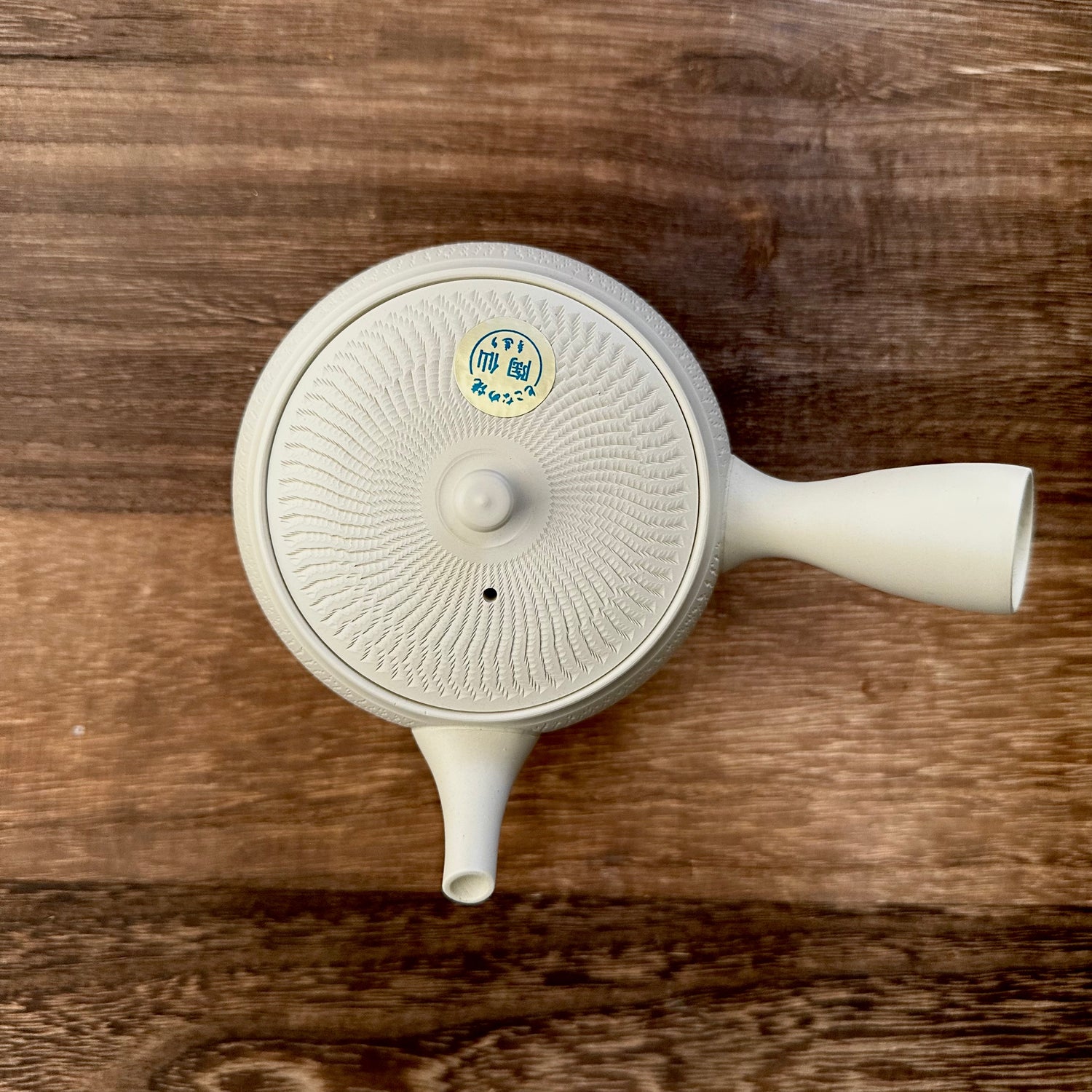 ヤマキイカイ F252/F251x2: 常滑白急須と湯呑2個のセット 常滑陶仙白茶器揃い