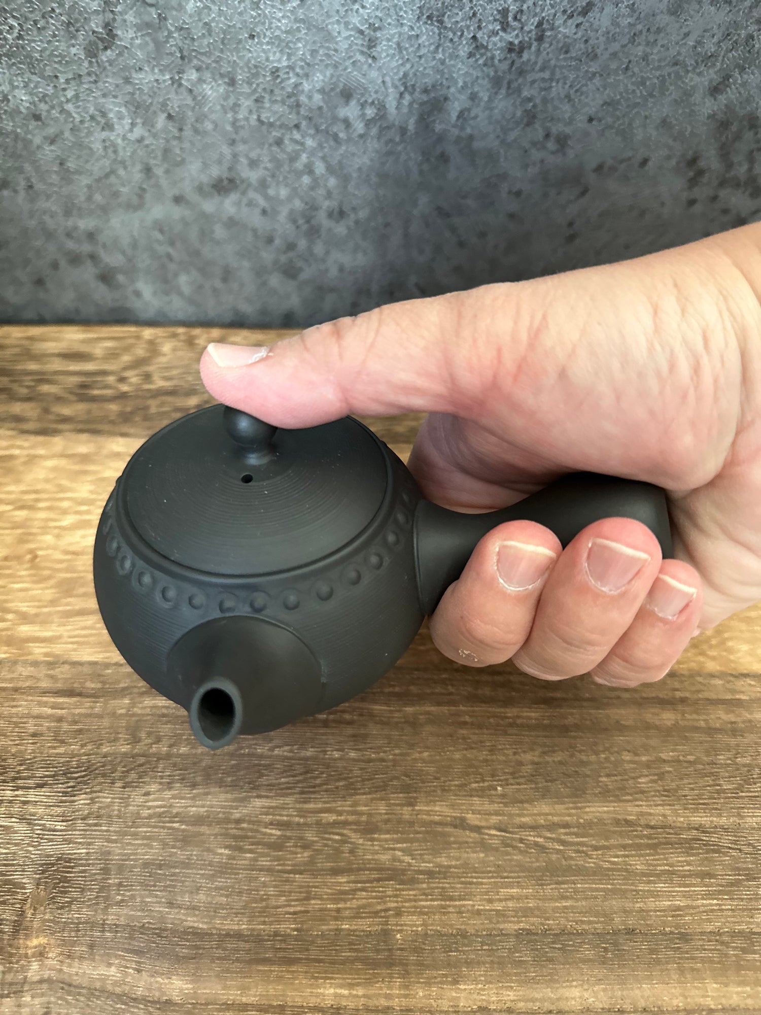 祥鳳窯 M242:常滑急須(190cc)常滑昭萠黒泥小丸あられ急須