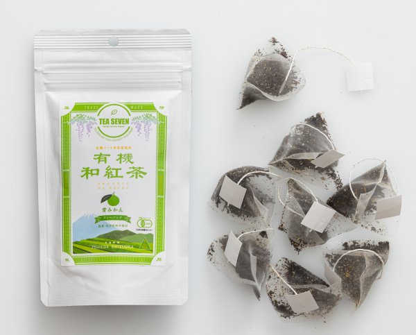 NaturaliTea (Tea Seven) #F2: Luomumusta tee vihreällä Mikan Citrusilla 青みかん入り有機和紅茶テイーバッグ