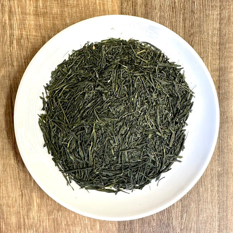 Rare cultivar Shoju Sencha leaf from Tanegashima Island, Kagoshima, Japan