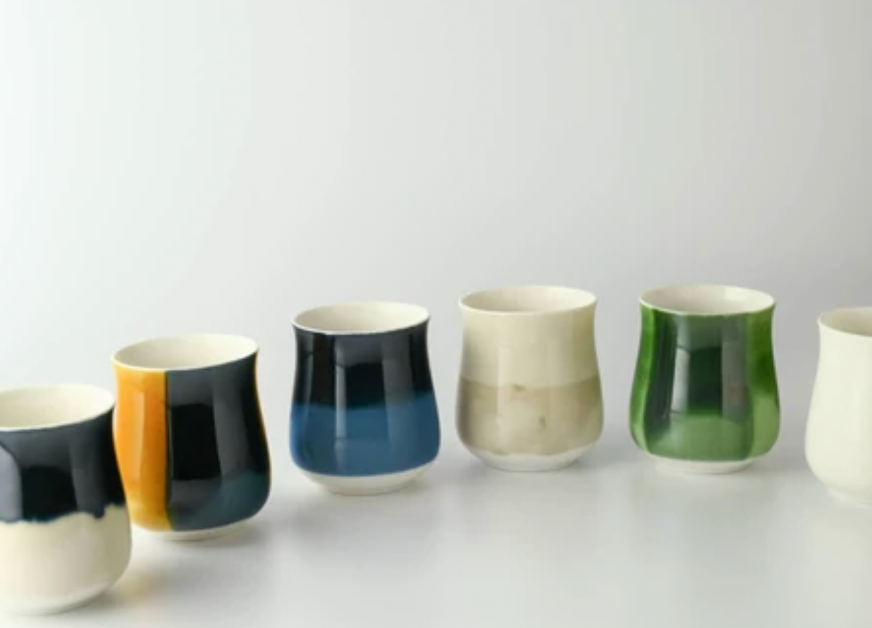 Miyama Minoyaki Oval Cup (musteensininen) ポット(インクブルー)