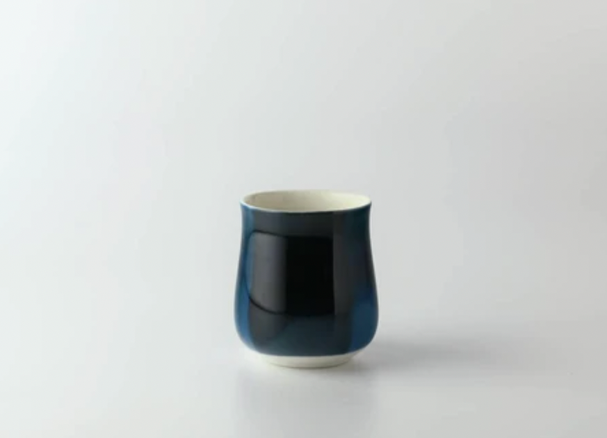 Miyama Minoyaki Oval Cup (musteensininen) ポット(インクブルー)