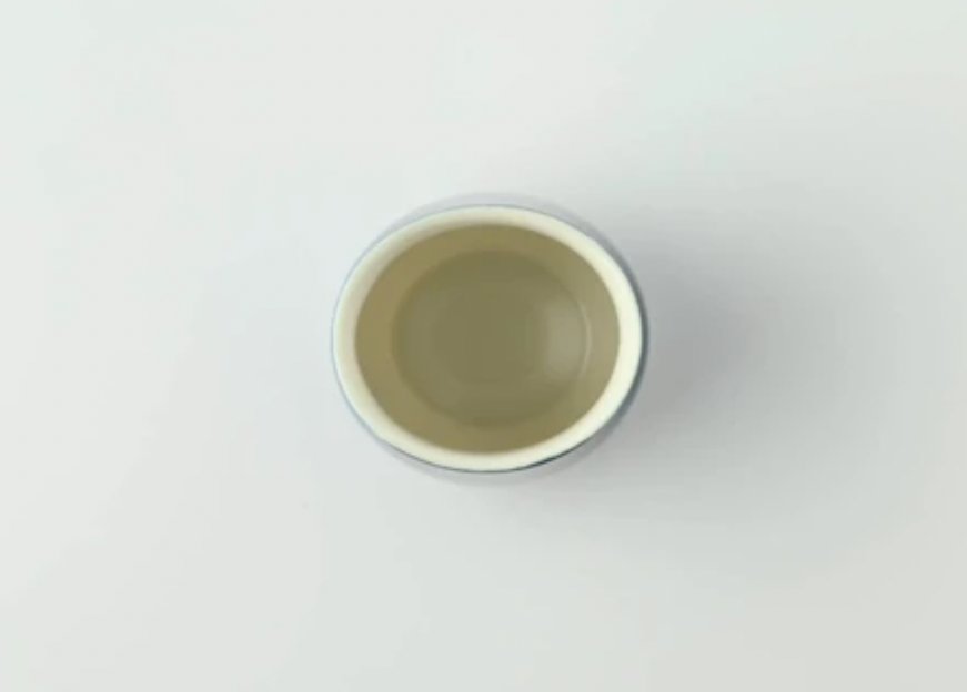 Miyama Minoyaki Oval Cup (musteensininen) ポット(インクブルー)