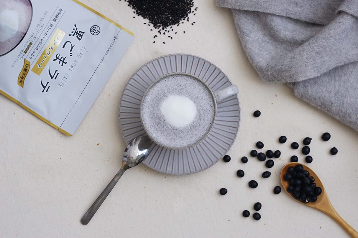 Black Sesame (Kurogoma) Latte Non-Sweetened by Kuki Sangyo - Yunomi.life