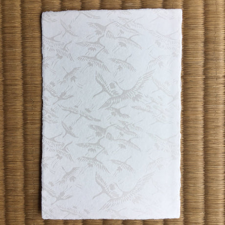 Echizen Washi Postcard, Crane (Tsuru) Design - Yunomi.life