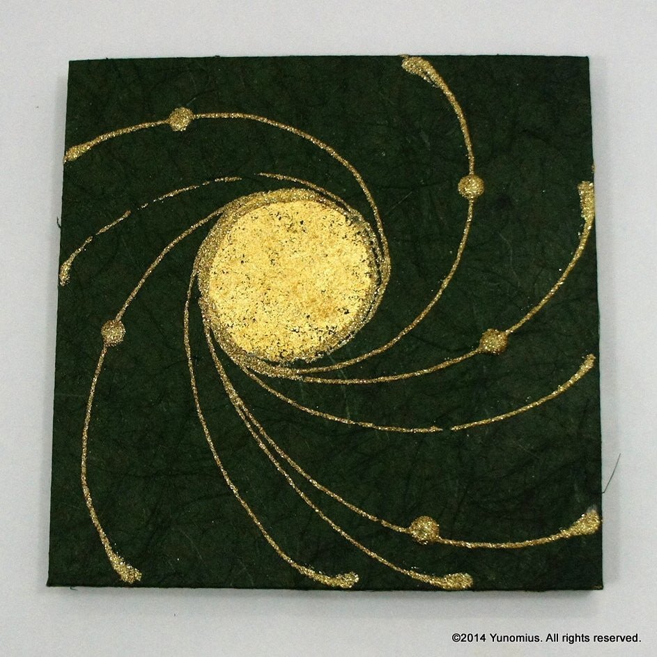 Hana & Haku: Decorative Washi Paper Panel (Green #4) - Yunomi.life