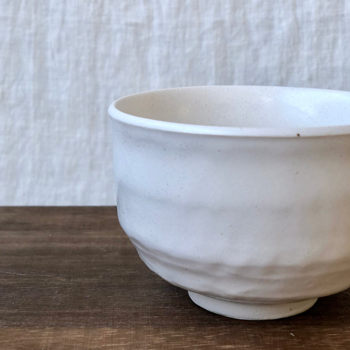 Kizoku Club: Valkoinen Bizen-yaki Mini Matcha Bowl