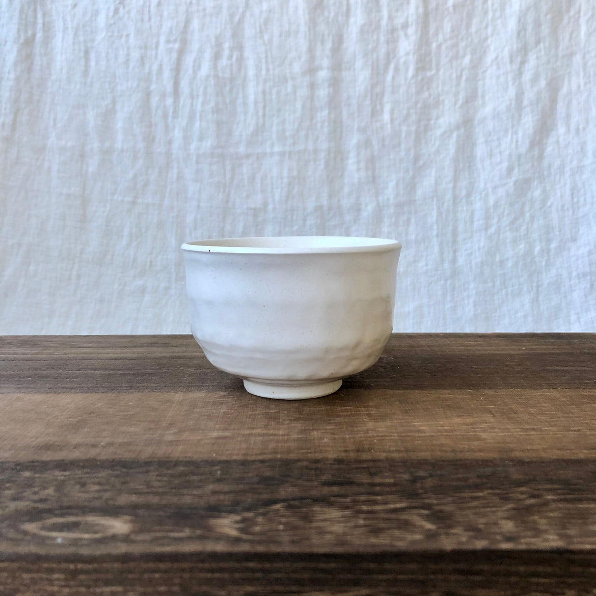 Kizoku Club: Valkoinen Bizen-yaki Mini Matcha Bowl