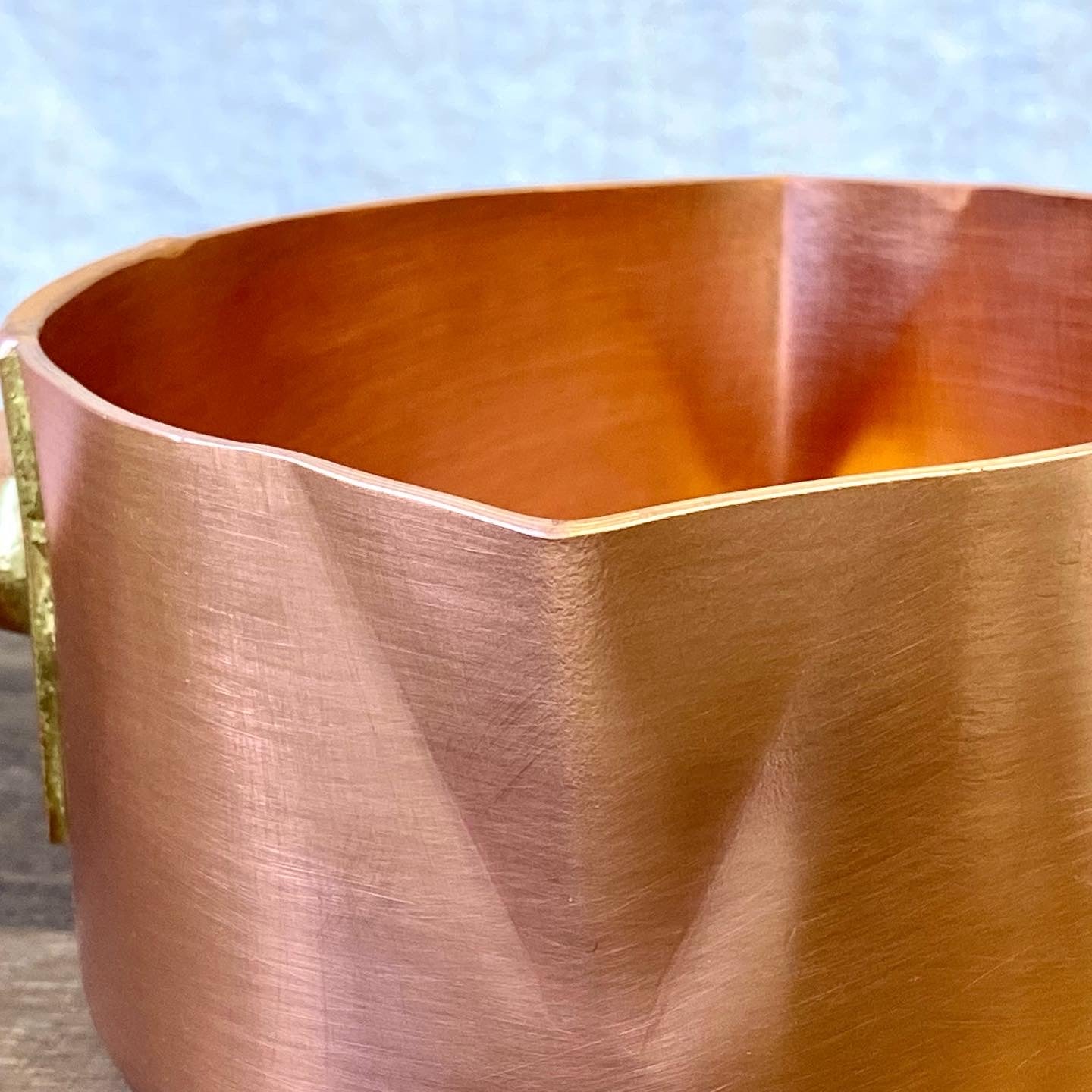 銅鍋 銅両口片手鍋