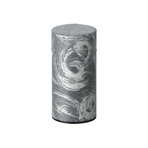 Okumura Seikan: Tea Can, Washi Paper - Nankyo Black Silver 南郷 黒銀 - Yunomi.life