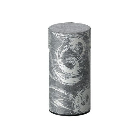 Okumura Seikan: Tea Can, Washi Paper - Nankyo Black Silver 南郷 黒銀 - Yunomi.life