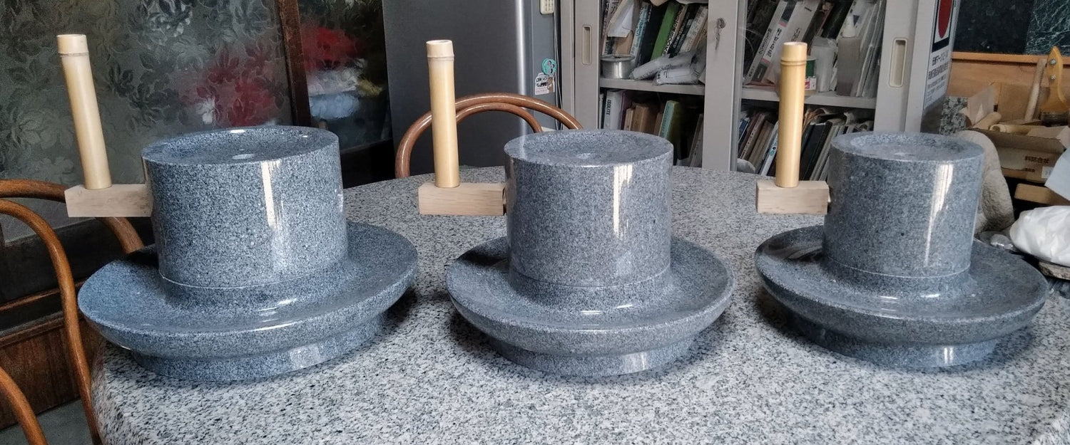 Oshima Stoneworks: Premium Matcha Stone Mill - Yunomi.life