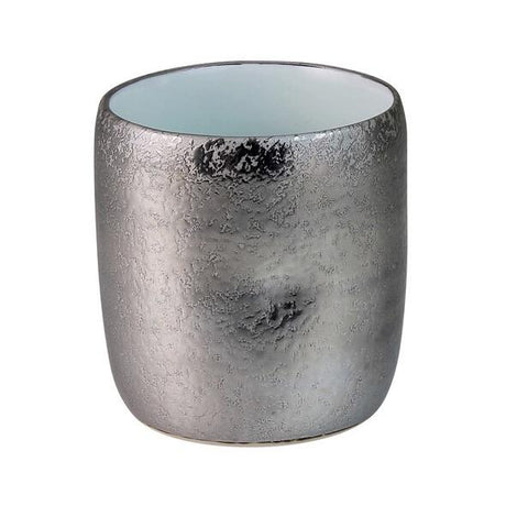 Touetsugama Aritayaki Dimple Rock Cup - Ibushi Silver - White いぶし銀内白マット えくぼロックカップ - Yunomi.life