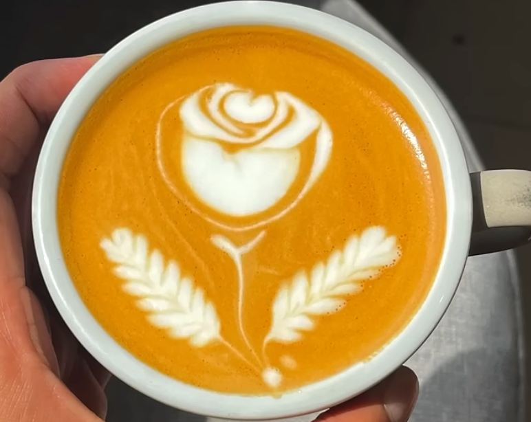 Latte Art Ideas - Masterpiece of a rose