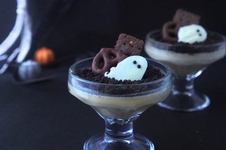 hojicha halloween mousse by yunomi.life