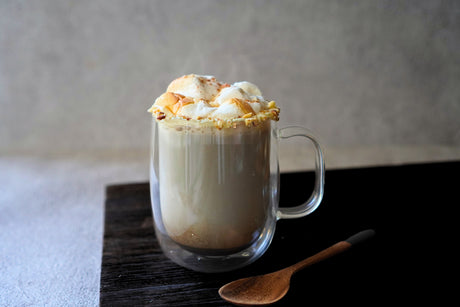 hojicha marshmallow latte - yunomi.life