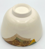 Nagomi: Kyo-yaki Matcha Bowl (京焼抹茶碗  Oucho-mon / 王朝紋）