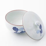 Saikai Ceramics: Hasamiyaki White Porcelain - Manryo Series - Kumidashi Tea Cup with Lid