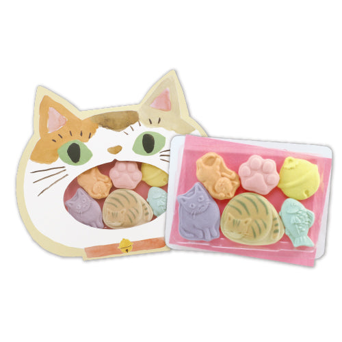 Baikodo: Nyanko(Cat) Wasanbon Sugar Candy