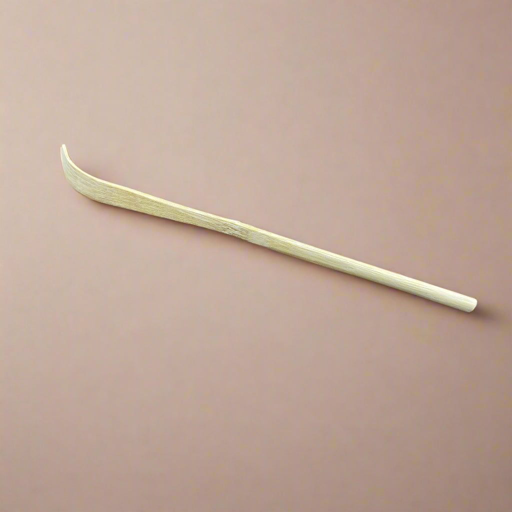 Bambu teekauha (Chashaku) Matchalle (valkoinen bambu, ru3810)